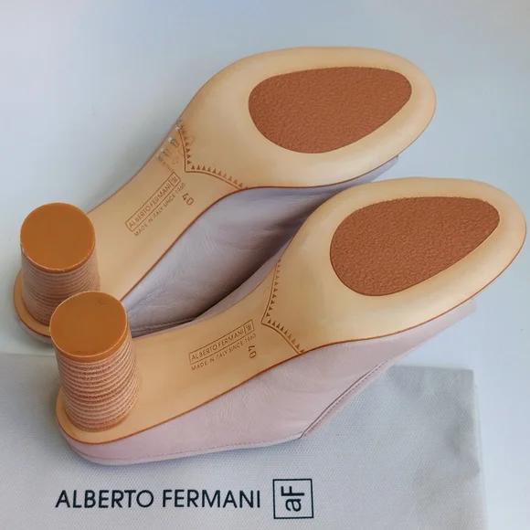 Alberto Fermani dove grey leather mules, EU40, NWT - Picture 6 of 10